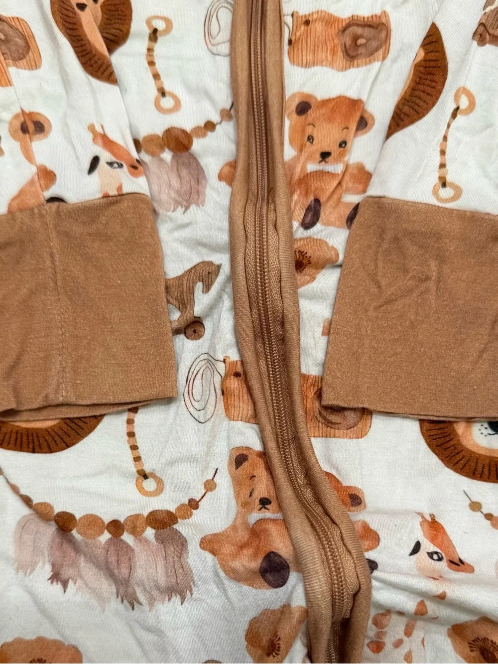 Little One Shop Vintage Boho Toys Bamboo Zippy Boys Girls Size 3T Brown